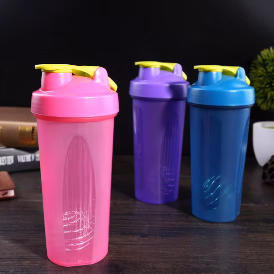 Bouteille shaker de poudre de protéines avec logo personnalisé 600 ml