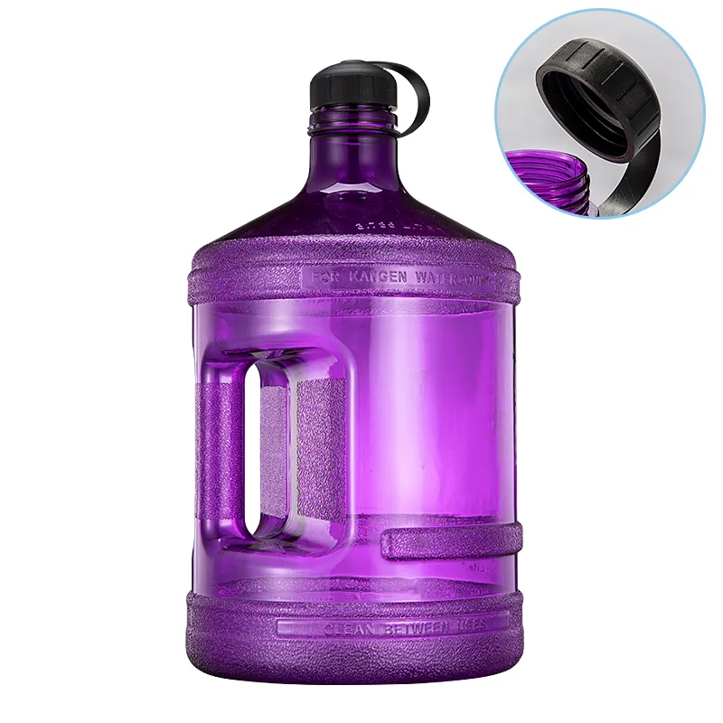 Pichet de bouteille d'eau Kangen en plastique PETG Gym d'un gallon
