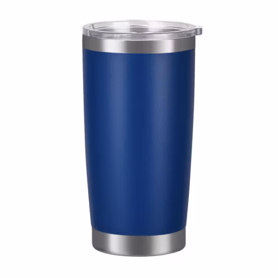 Tasse à café isolée sous vide en acier inoxydable de 20 oz avec couvercle