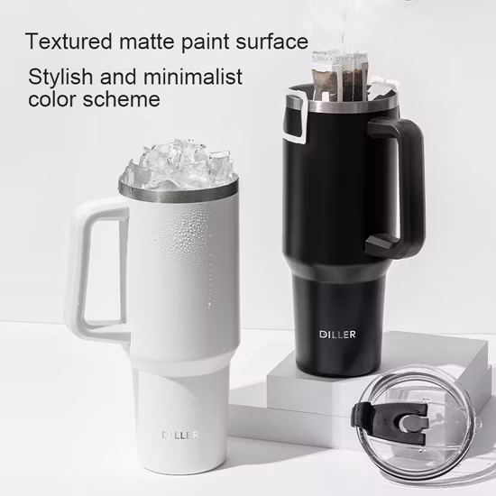 Nouveau produit tasse à café isolée en acier inoxydable avec poignée